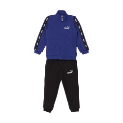 Puma 670114 Tape Sweat Suit Tuta Completa Bambino Cotone Felpato Blu Nero