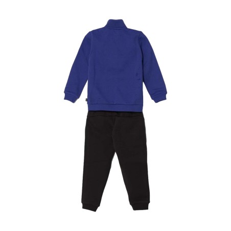 Puma 670114 Tape Sweat Suit Tuta Completa Bambino Cotone Felpato Blu Nero