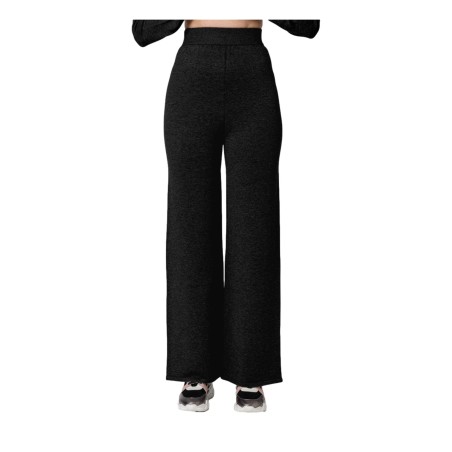 Gattinoni GK09 Pantalone Palazzo Basic in Maglia Donna Nero