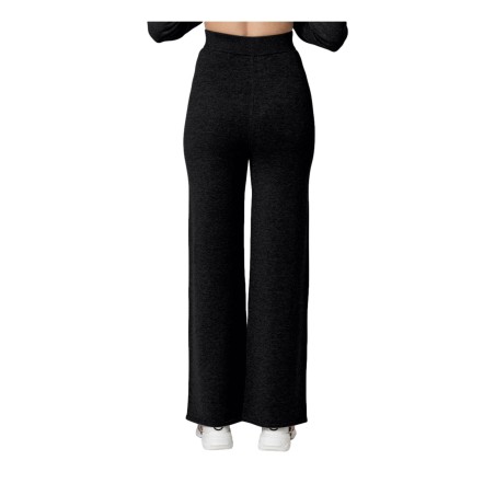 Gattinoni GK09 Pantalone Palazzo Basic in Maglia Donna Nero