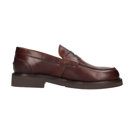 EXTON 442 Mocassini College in Vera Pelle Vienna Brown