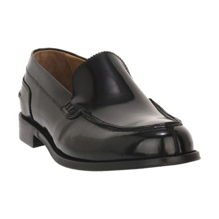 EXTON 433 Mocassini Abrasivato in Vera Pelle Black