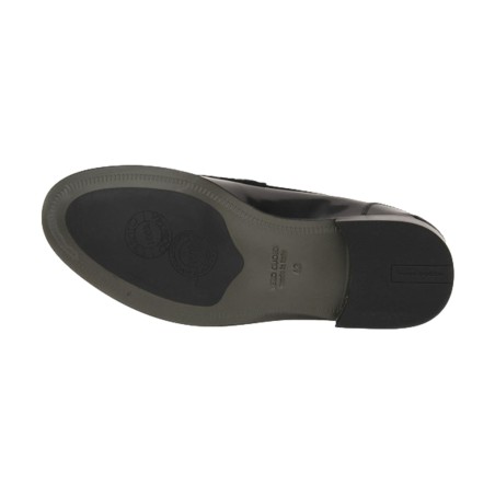 EXTON 433 Mocassini Abrasivato in Vera Pelle Black