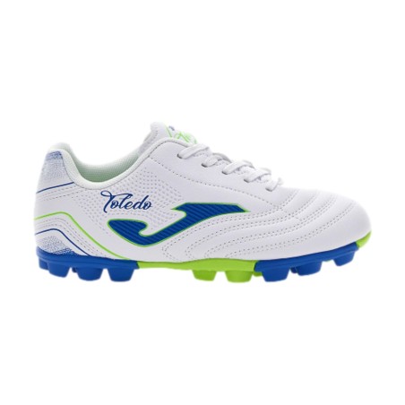 JOMA TOJW2402HG TOLEDO JR 2402 HARD GROUND Scarpette Da Calcio Bambino Stringate White 