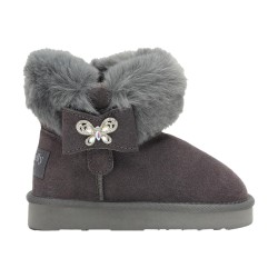 Lelli Kelly LKHK4356 LILY Stivaletto Bambina con Pelliccia Grigio