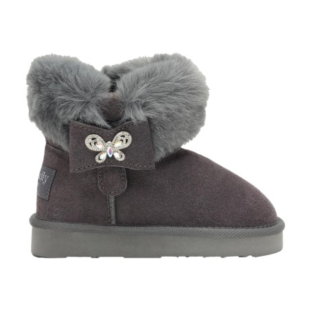 Lelli Kelly LKHK4356 LILY Stivaletto Bambina con Pelliccia Grigio