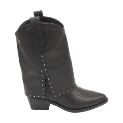 Carmela 161961 Stivaletti Camperos Donna Tacco Medio Nero