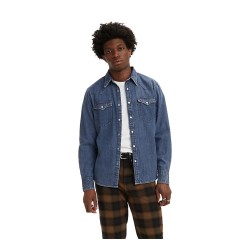 LEVI'S BARSTOW WESTERN STANDARD Camicia Di Jeans Uomo Blu