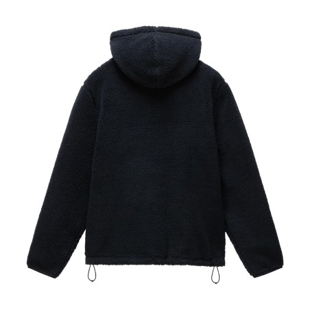 Napapijri NP0A4I5D0411 T-BURGEE-CURLY Felpa Uomo Sherpa Black