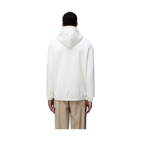 Napapijri NP0A4I1B206 B-BADGE HZH Felpa Uomo Con Zip E Cappuccio White Heron