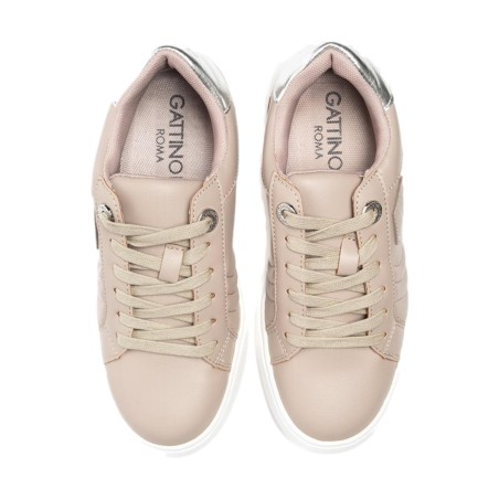 Gattinoni Roma COLERAINE PINCO1541 Scarpe Donna Sneaker Stringate Silver Sand