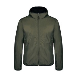 Lumberjack CMJ4325-001 WINTER GEAR REVERSIBLE HOODIE Giubbotto Uomo Tessuto Tecnico Reversibile Green