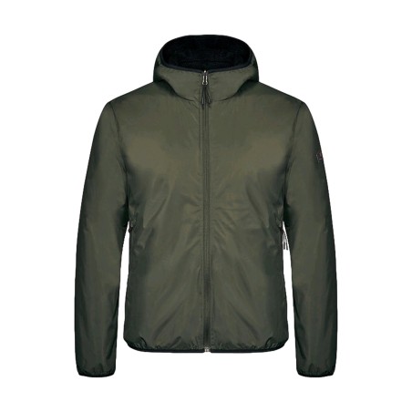 Lumberjack CMJ4325-001 WINTER GEAR REVERSIBLE HOODIE Giubbotto Uomo Tessuto Tecnico Reversibile Green